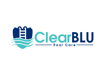 Clear BLU Pool Care logo design by shravya