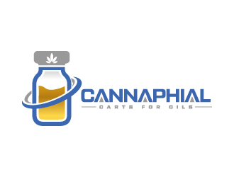 Cannaphial logo design by Erasedink