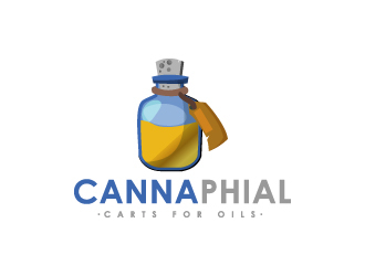 Cannaphial logo design by Erasedink