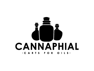 Cannaphial logo design by Erasedink