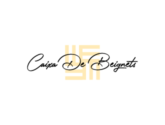 Caixa de Beignets logo design by wongndeso