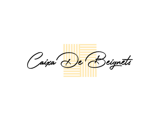Caixa de Beignets logo design by wongndeso