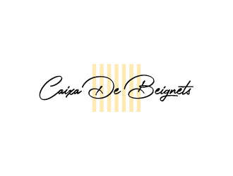Caixa de Beignets logo design by wongndeso