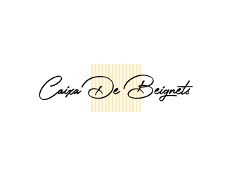 Caixa de Beignets logo design by wongndeso