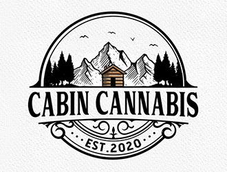 Cabin Cannabis logo design by Optimus