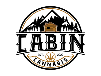 Cabin Cannabis logo design by done