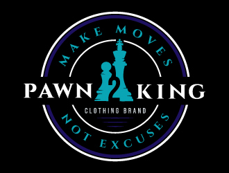 Pawn 2 King Clothing Brand logo design by akilis13