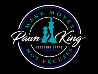 Pawn 2 King Clothing Brand logo design by akilis13