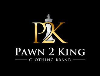 Pawn 2 King Clothing Brand logo design by keylogo