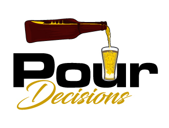 Pour Decisions  logo design by ElonStark