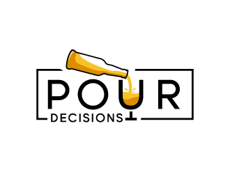Pour Decisions  logo design by bluespix