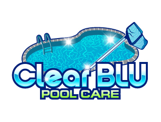 Clear BLU Pool Care logo design by uttam