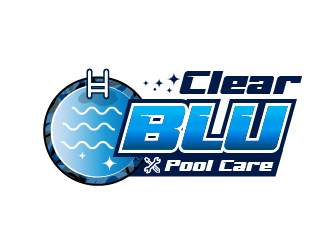 Clear BLU Pool Care logo design by Herquis