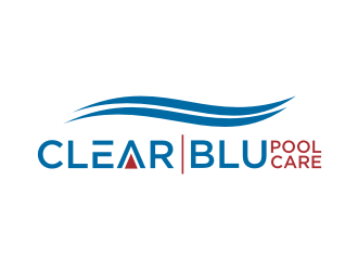 Clear BLU Pool Care logo design by ora_creative