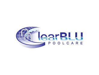 Clear BLU Pool Care logo design by hwkomp