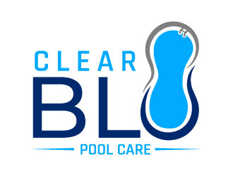 Clear BLU Pool Care logo design by MonkDesign