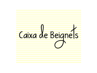 Caixa de Beignets logo design by Zhafir