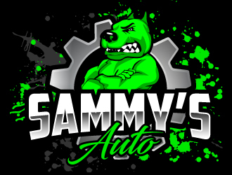 Sammy’s Auto logo design by ElonStark