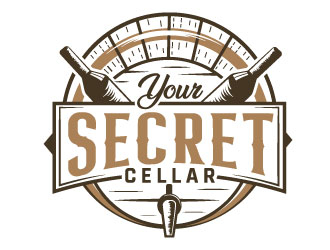 Your Secret Cellar logo design by MonkDesign
