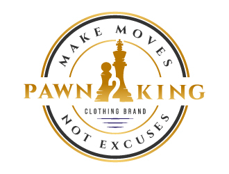 Pawn 2 King Clothing Brand logo design by akilis13