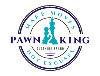 Pawn 2 King Clothing Brand logo design by akilis13