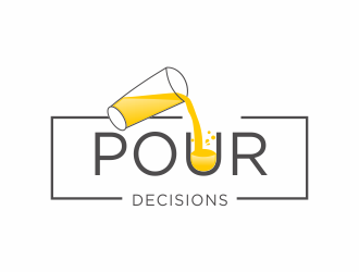 Pour Decisions  logo design by santrie