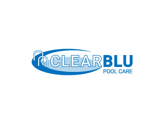 Clear BLU Pool Care logo design by hwkomp