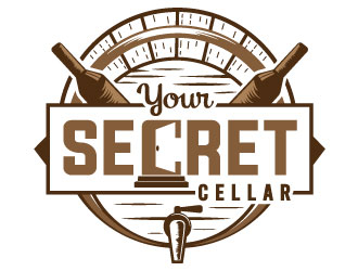 Your Secret Cellar logo design by MonkDesign