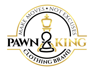 Pawn 2 King Clothing Brand logo design by rgb1
