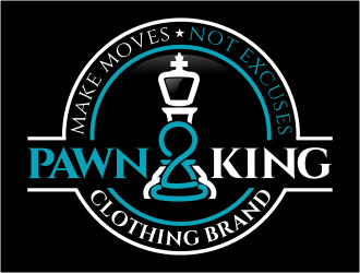 Pawn 2 King Clothing Brand logo design by rgb1