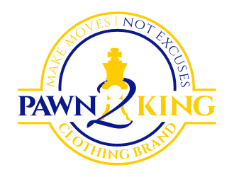 Pawn 2 King Clothing Brand logo design by rgb1