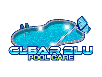Clear BLU Pool Care logo design by uttam