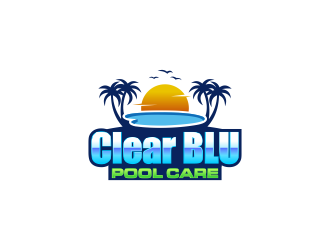 Clear BLU Pool Care logo design by SmartTaste