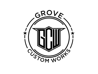 Grove Custom Works logo design by evdesign