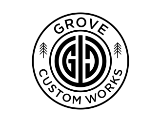 Grove Custom Works logo design by GassPoll