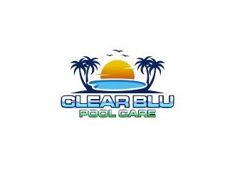 Clear BLU Pool Care logo design by SmartTaste