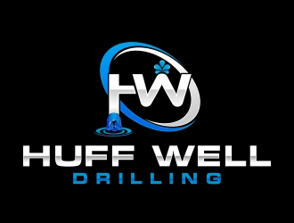 Huff Well Drilling logo design by rizuki