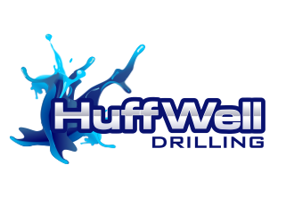 Huff Well Drilling logo design by M J
