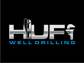Huff Well Drilling logo design by lintinganarto