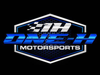 One-H Motorsports logo design by 3Dlogos