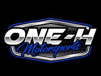 One-H Motorsports logo design by ElonStark