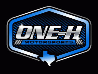 One-H Motorsports logo design by Bananalicious