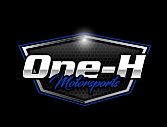 One-H Motorsports logo design by ElonStark