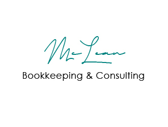 McLean Bookkeeping  - OR - McLean Bookkeeping & Consulting logo design by chumberarto