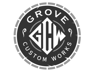 Grove Custom Works logo design by akilis13
