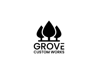 Grove Custom Works logo design by gateout