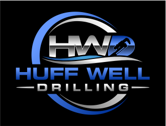 Huff Well Drilling logo design by cintoko