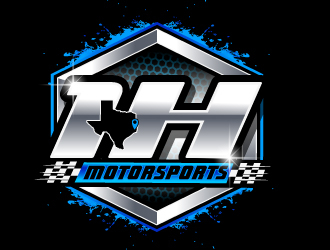 One-H Motorsports logo design by LucidSketch