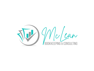 McLean Bookkeeping  - OR - McLean Bookkeeping & Consulting logo design by DeyXyner