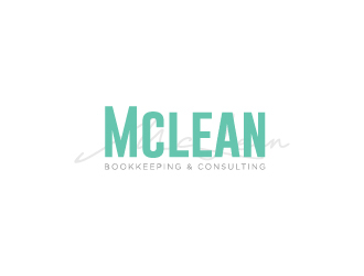 McLean Bookkeeping  - OR - McLean Bookkeeping & Consulting logo design by wongndeso